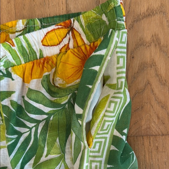 C&C Linen Pants floral women’s size medium - Picture 3 of 11